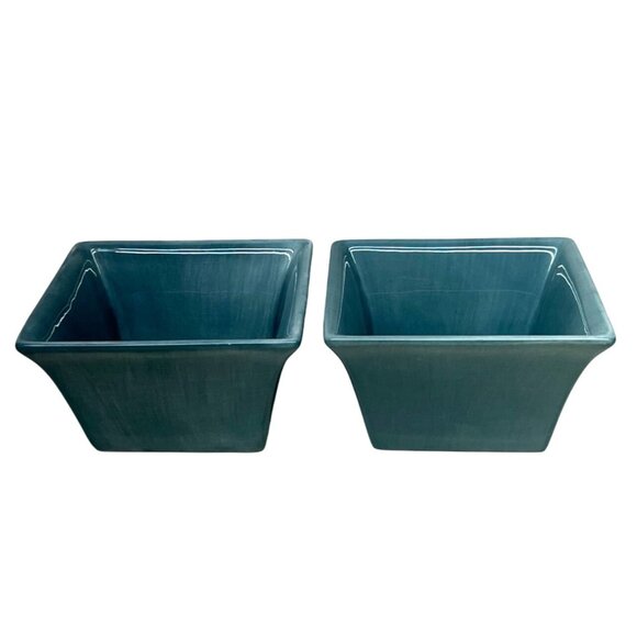 2 Tabletops Unlimited Espana Breeze Blue Square Cereal Bowls 5 1/2" - Picture 3 of 8